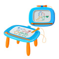Magnetic Drawing Board Table with Adjustable Legs and Eraser Knob
