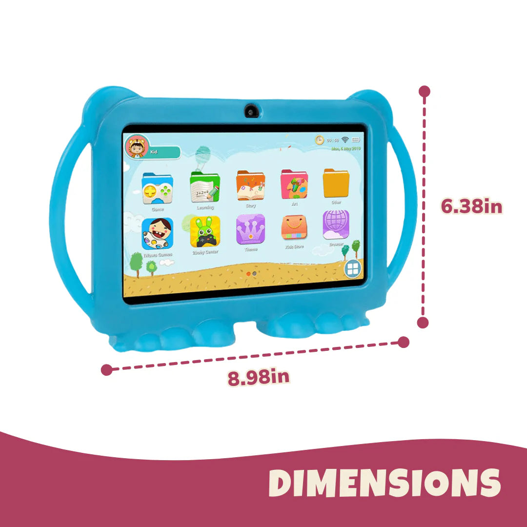 Kids' Learning Tablet with Parental Controls - 7-Inch Android Device for Toddlers
