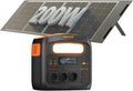 Generator solarny N1200 z panelem słonecznym 200 W, przenośna stacja zasilająca 1102,5 Wh, gniazdka 1200 W AC, generator solarny PD100 W, baterie LiFePO4, na kemping, do kamperów, awarii