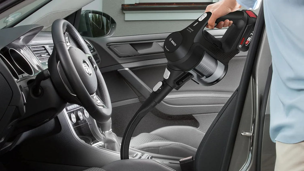 Bosch Akumulatorowy odkurzacz Unlimited seria 6 BKS6111P, bezprzewodowy odkurzacz ręczny, bezworkowy, lekki, higieniczny filtr, wysoka moc ssania, długi czas pracy, ssawka szczelinowa, wszystkie