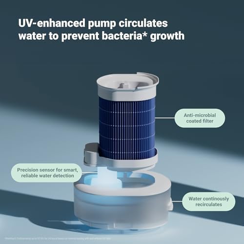 BLUEAIR Oczyszczacz i nawilżacz powietrza 2 w 1 z technologią HEPASilent i InvisibleMist 360, Top Pour pokrywa 79 m2 w 30 minut, idealnie zrównoważone powietrze, tylko jeden produkt