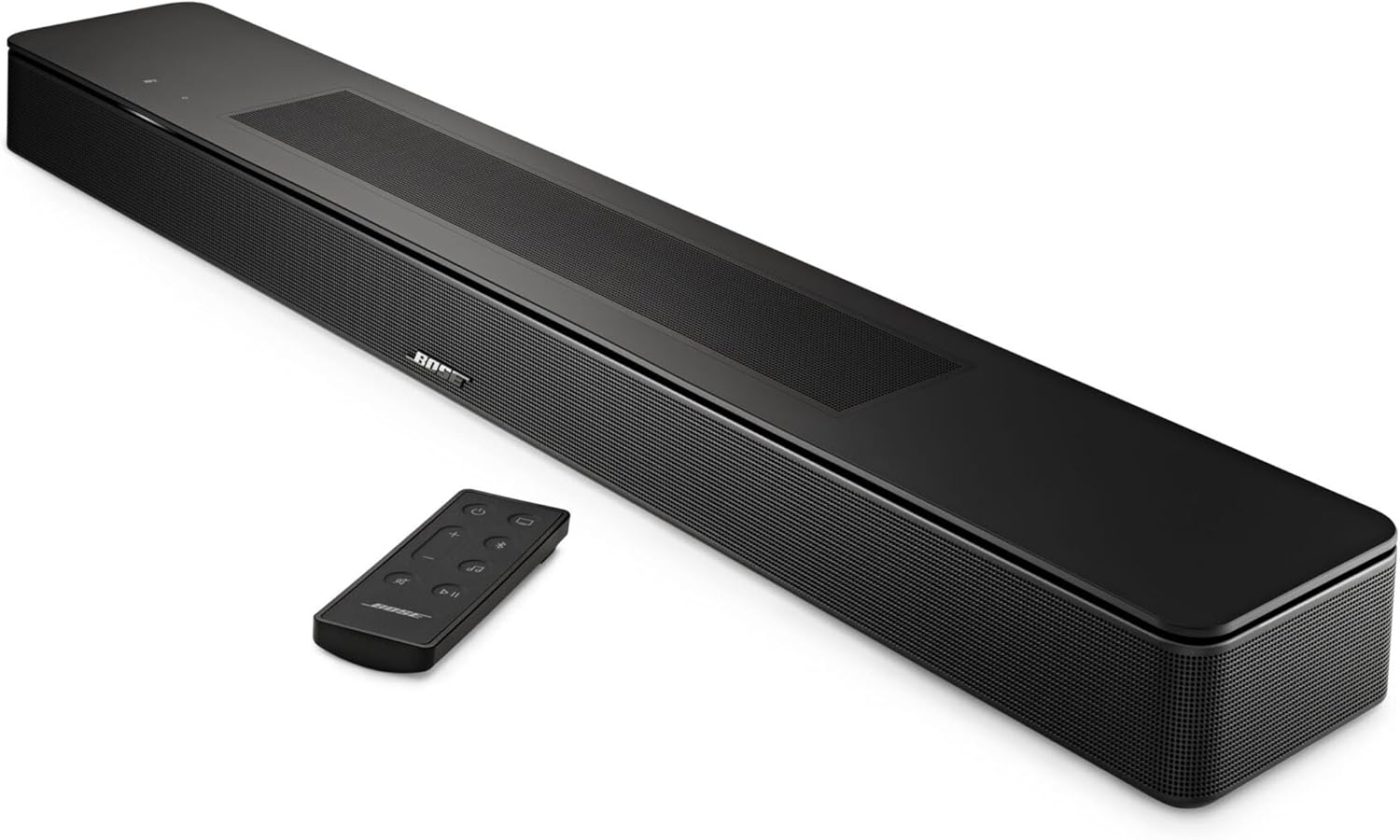 Bose Inteligentna listwa głośnikowa z Dolby Atmos, listwa głośnikowa Bluetooth sterowana głosem z wbudowanym asystentem Amazon Alexa oraz obsługą platformy Works With Google Assistant, Czarna