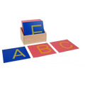 Uppercase Sandpaper Letters Set with Color-Coded Boards