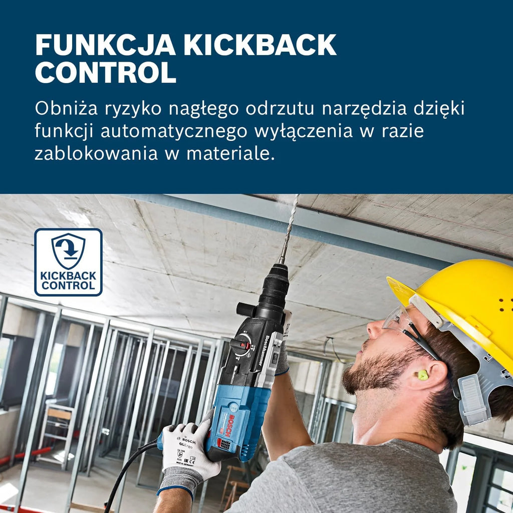 Bosch Professional: młot udarowo-obrotowy GBH 2-28 F (880 W, wymienny uchwyt SDS plus, ogranicznik głębokości, 6-częściowy zestaw wierteł i dłut, walizka L-Case) – Amazon Exclusive Set