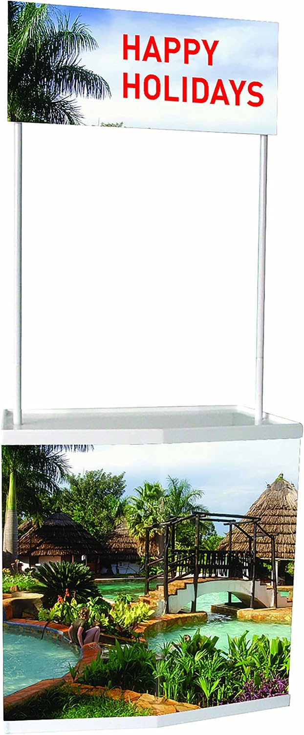 Portable Counter Display With Header, Counter , Black Color Bag,22x28