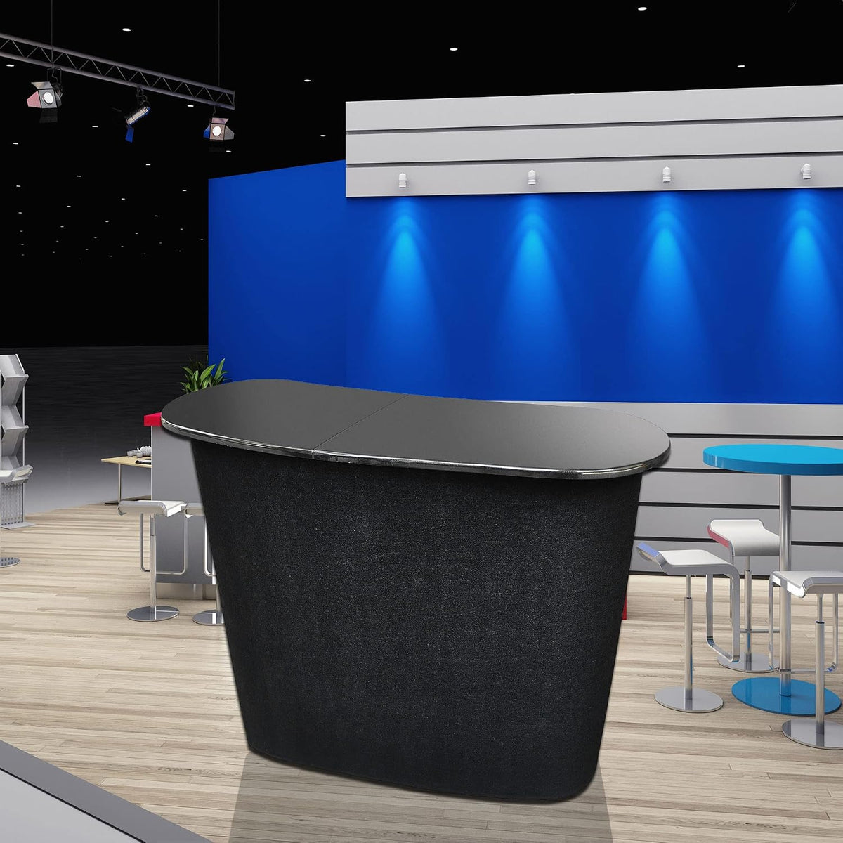 Portable Pop Up Podium Counter Table Stand Promotion Retail Trade Show