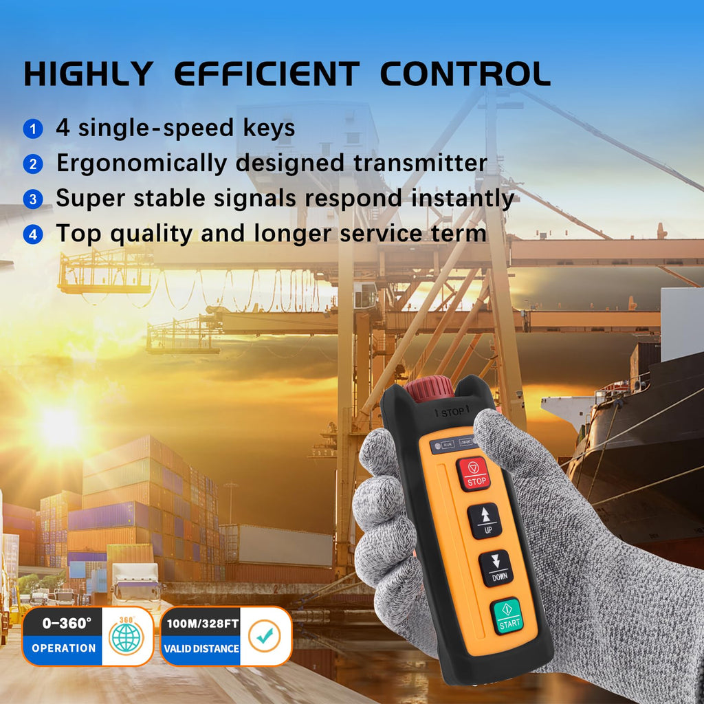 AlphaZG-2 Industrial Wireless Crane Remote Control 110V