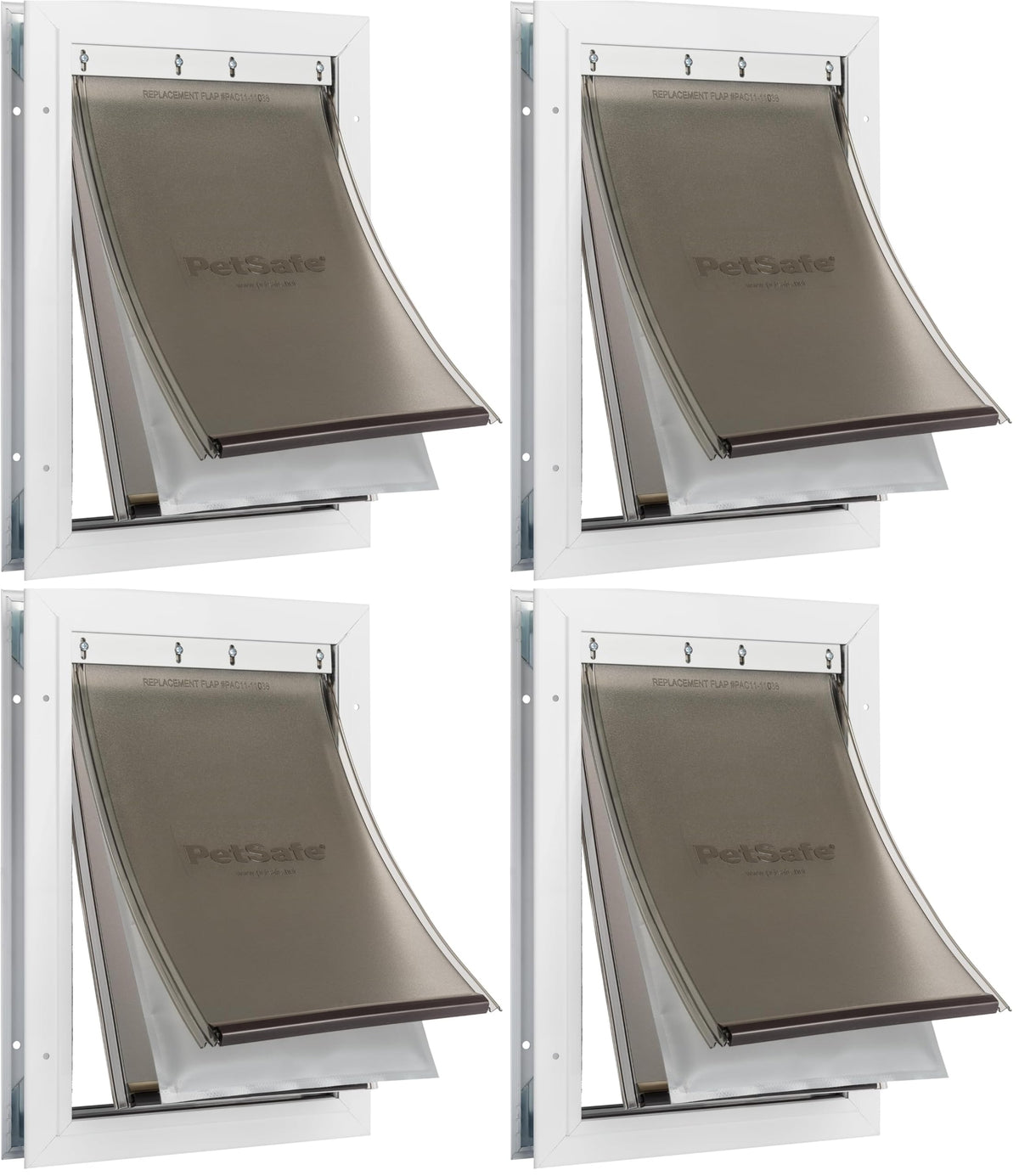 PetSafe Extreme Weather Aluminum Dog Door, 3-Flap Insulated, Medium