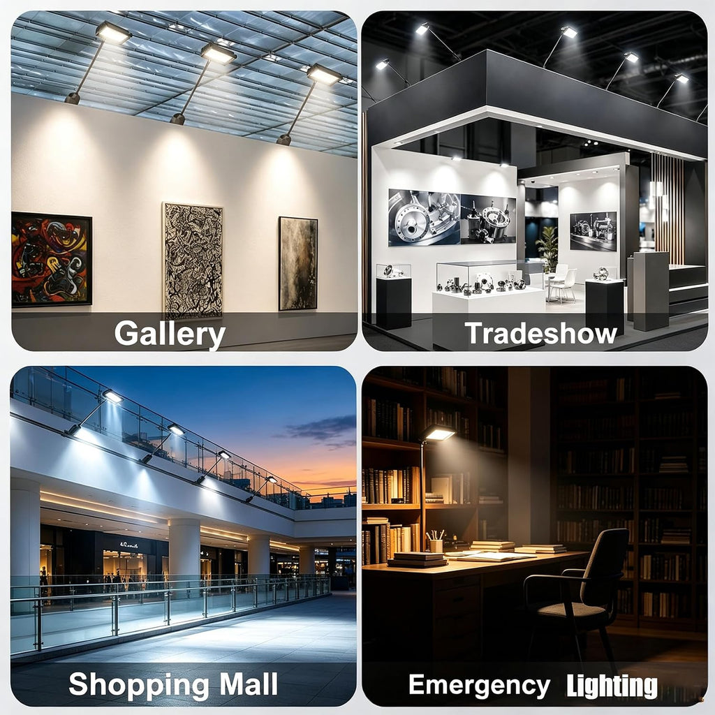 3PCS Trade Show Booth Lights, 2000LM 6500K Connectable Exhibit Arm Lighting