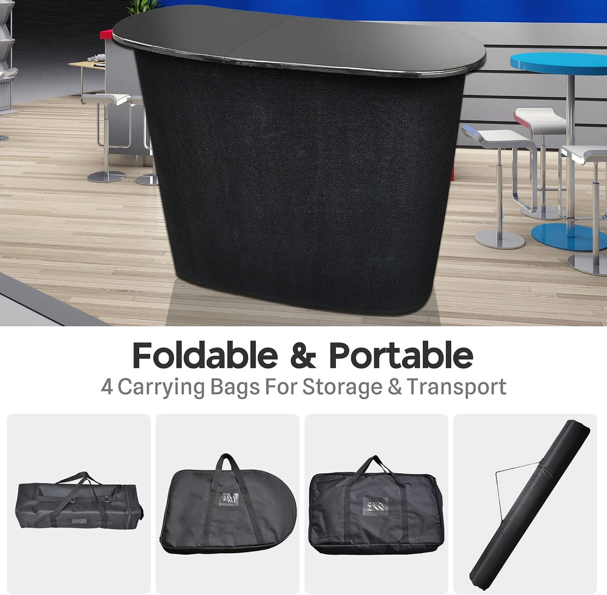 Portable Pop Up Podium Counter Table Stand Promotion Retail Trade Show