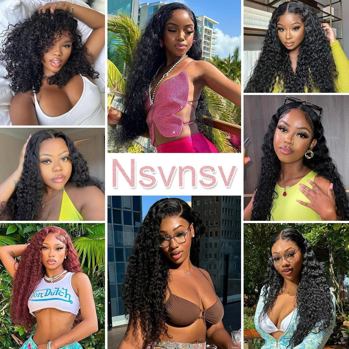 Nsvnsv 30 Inch 13x6 Deep Wave Lace Front Wigs Human Hair HD Full Lace Frontal Wigs Pre Plucked Bleached Knots 180% Density Deep Curly Human Hair Wig Natural Color