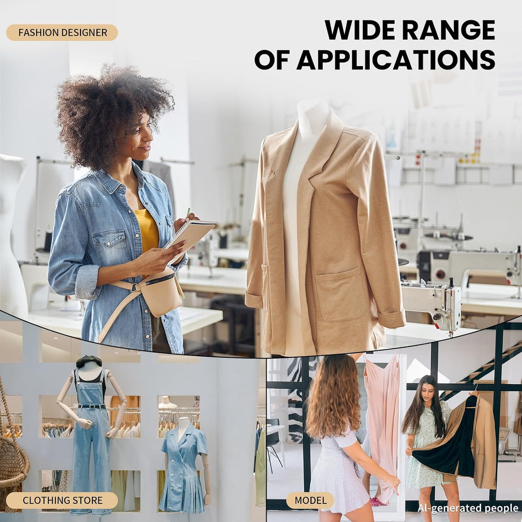Black Female Adjustable Dress Form Mannequin Size 6-14