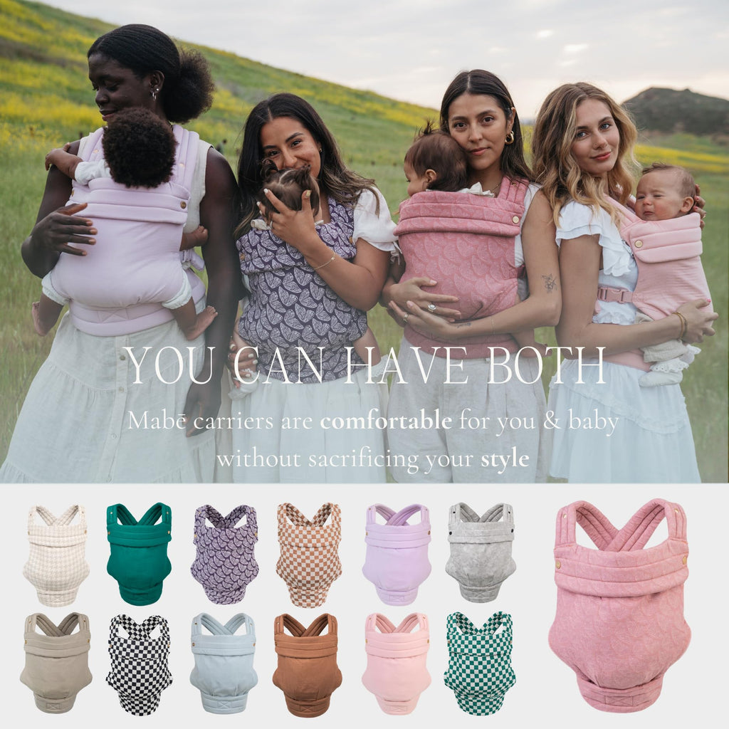 MabÄ Monarch Ergonomic Baby Carrier â Premium Cotton Soft Structured Newborn to Toddler Carrier with Hip-Healthy Design, 3 Carry Positions (9-46 lbs), Lightweight & Breathable, (Ivory)