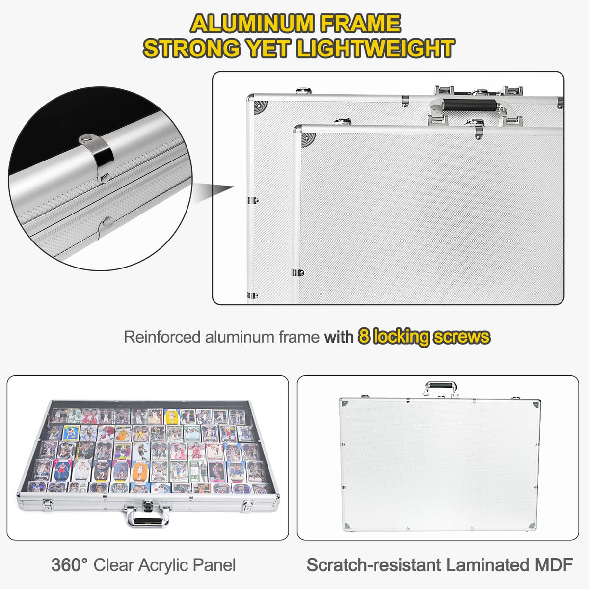 2 Pcs Trade Show Display Case â 34"x22" Large Tabletop Showcase