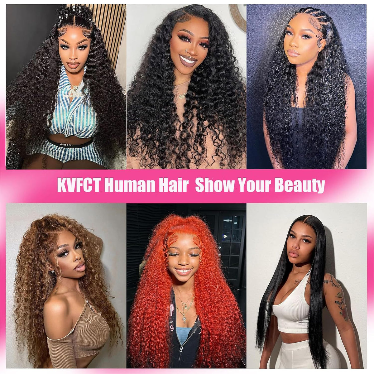 KVFCT 30 Inch Deep Wave Lace Front Wigs Human Hair 13x6 HD Transparent Deep Wave Lace Front Wigs for Women 200% Density Curly Lace Front Wig Pre Plcked Deep Wave Wigs with Baby Hair