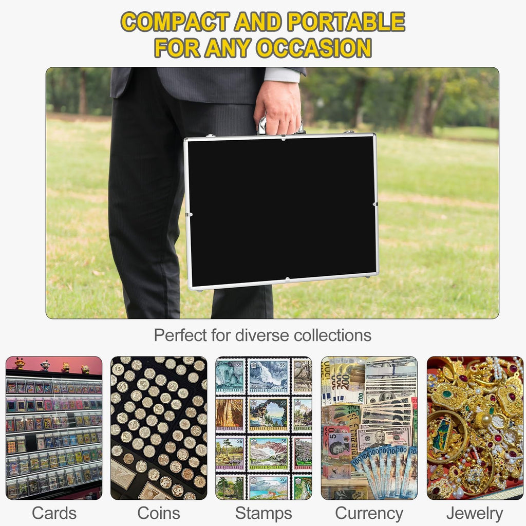 2 Pcs Trade Show Display Case â 34"x22" Large Tabletop Showcase