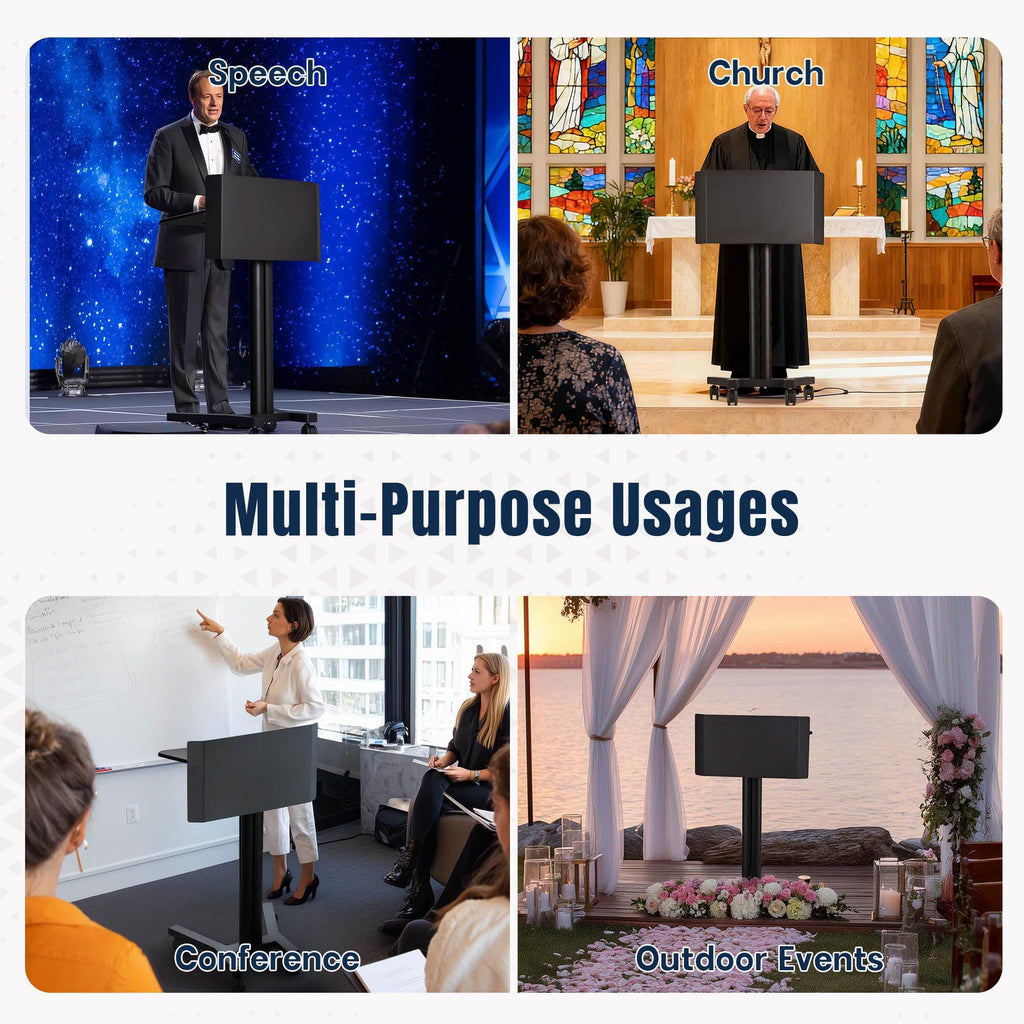 Yescom 2 Set Portable Podium Counter Tables