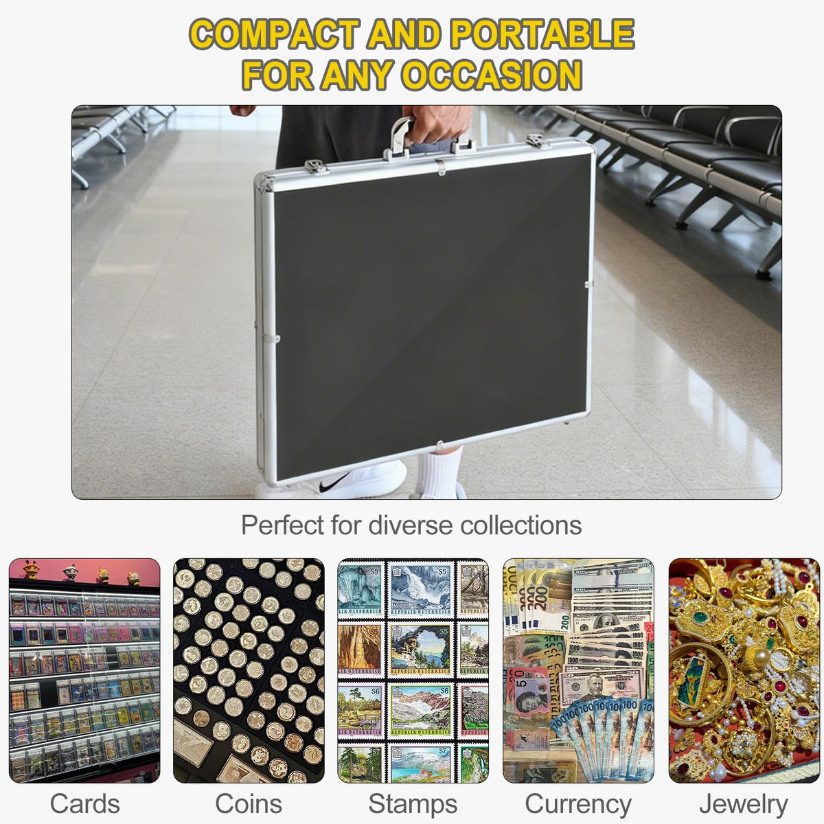 2 Pcs Trade Show Display Case â 34"x22" Large Tabletop Showcase