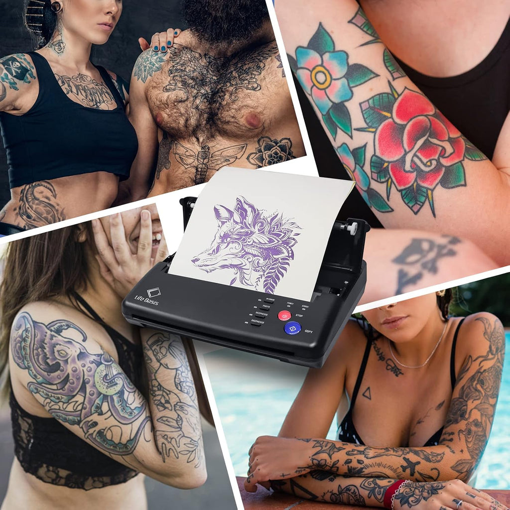 LifeBasis Tattoo Transfer Stencil Printer, Black