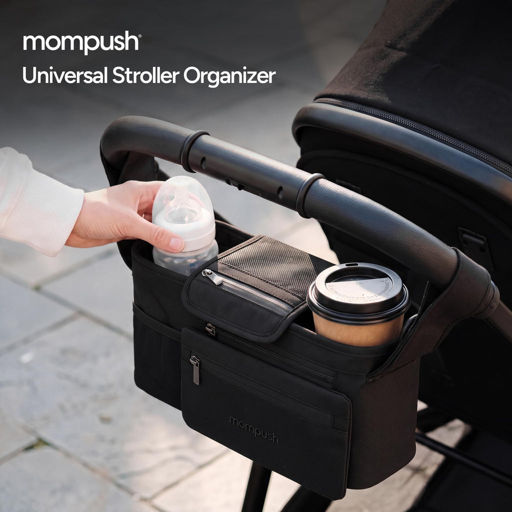 Mompush Wiz 2-in-1 Bassinet Stroller Reversible Seat, One-Hand Fold, Sage