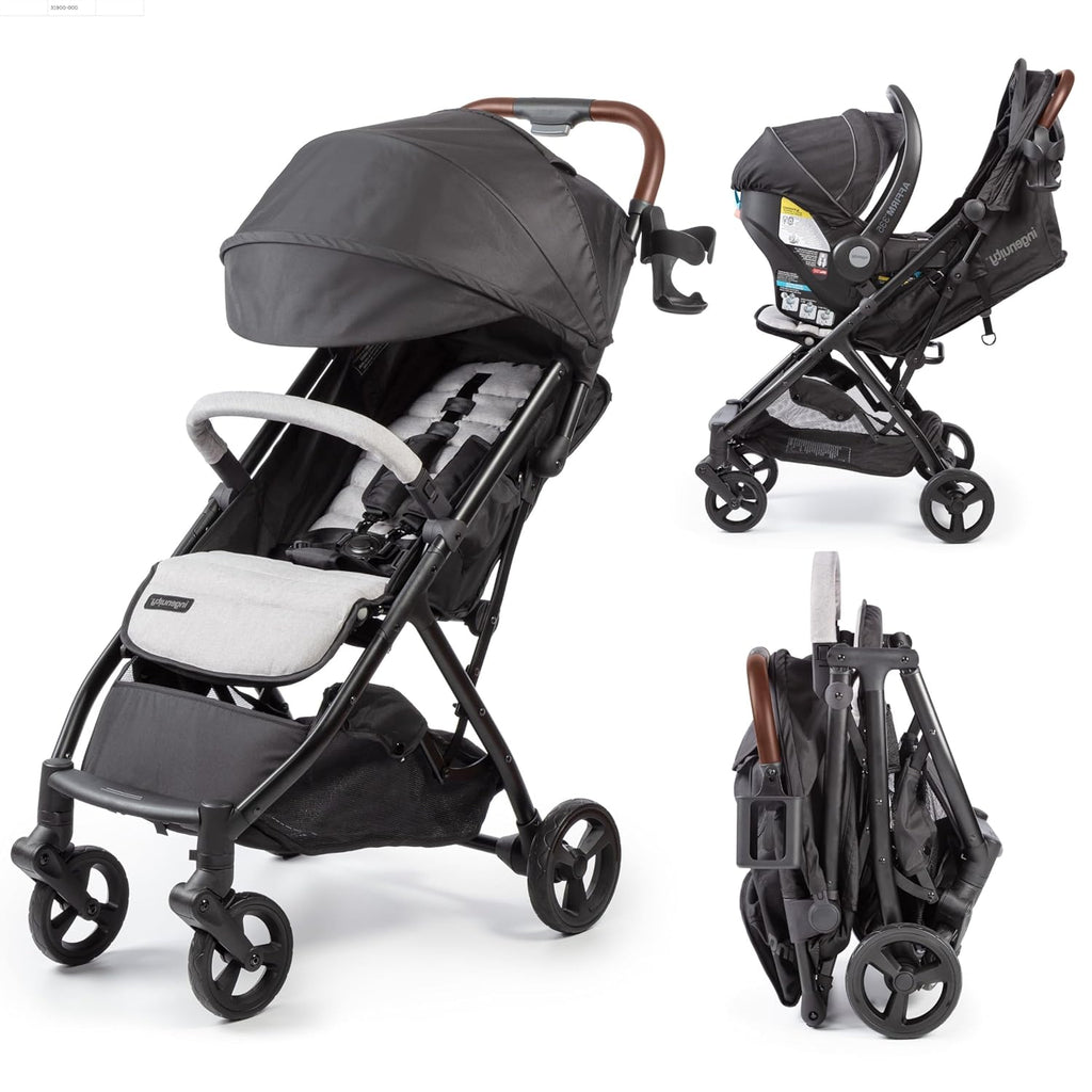 Ingenuity 3Dquickclose CS+ Compact Fold Stroller â Lightweight Stroller with Oversized Canopy, Extra-Large Storage and Compact Fold, Gray
