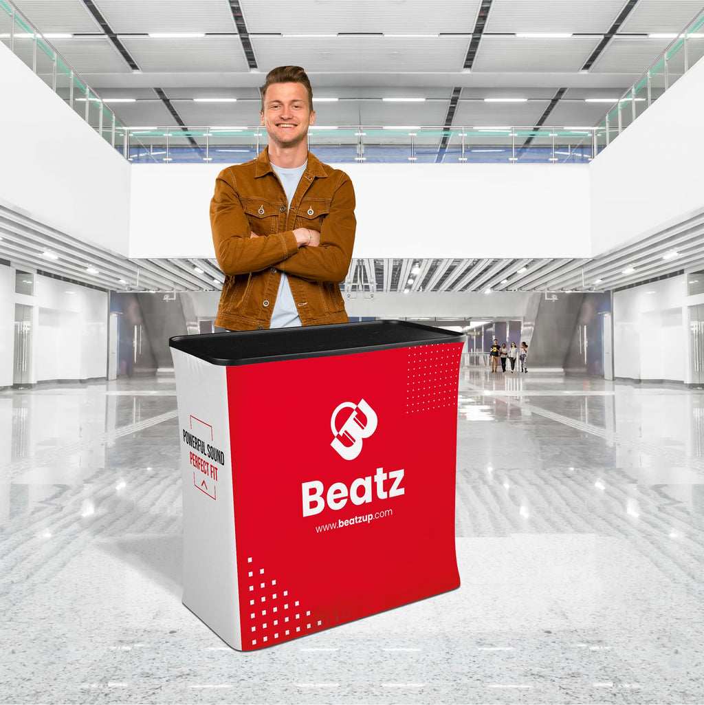 LookOurWay Customizable Square Trade Show Podium, Includes, Custom