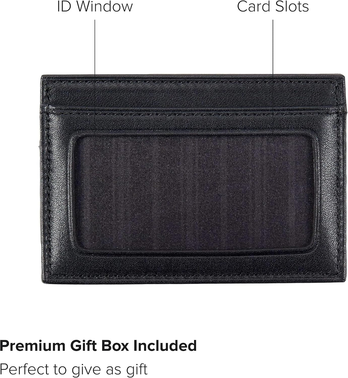 TUMI Delta Slim Card Case Wallet with RFID ID Lock for Men, Black