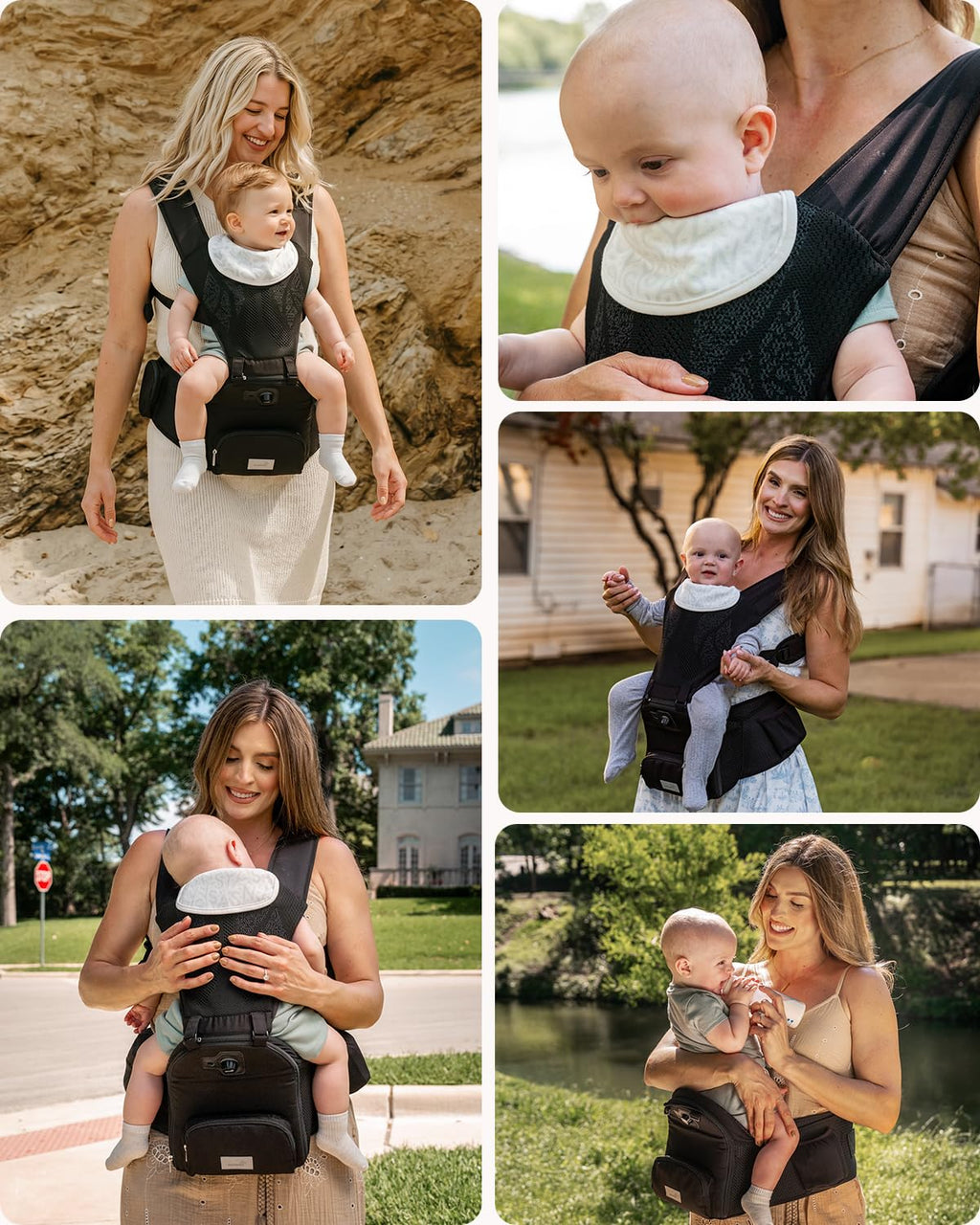 Grownsy Innovative Cooling Baby Carrier with Built-in Fan for Hot Weather