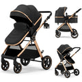 Accombe 2-in-1 Convertible Baby Stroller for Newborn to Toddler