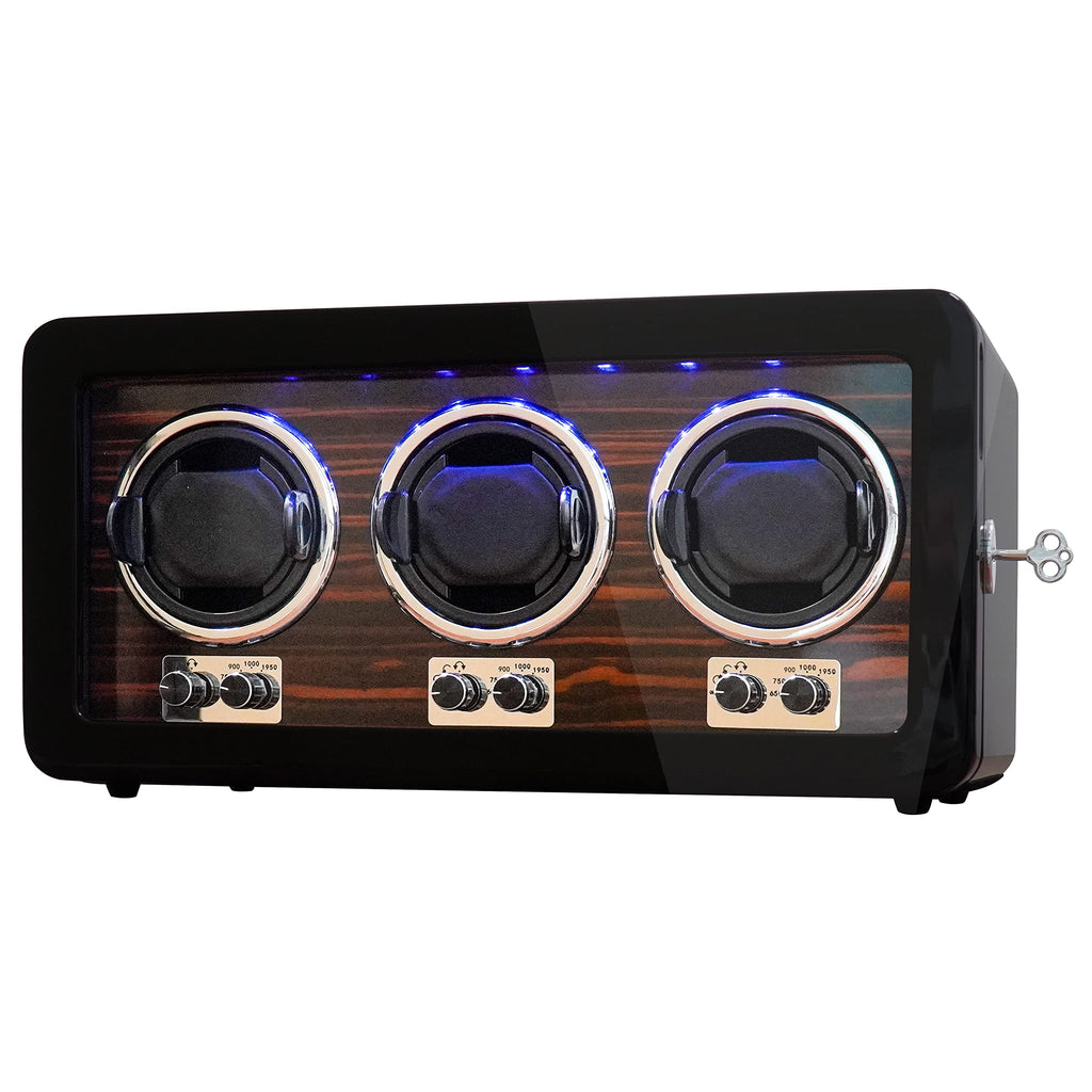 Oryx Watch Winders for 3/6 Automatic Watches Wooden Rotating Watch Case