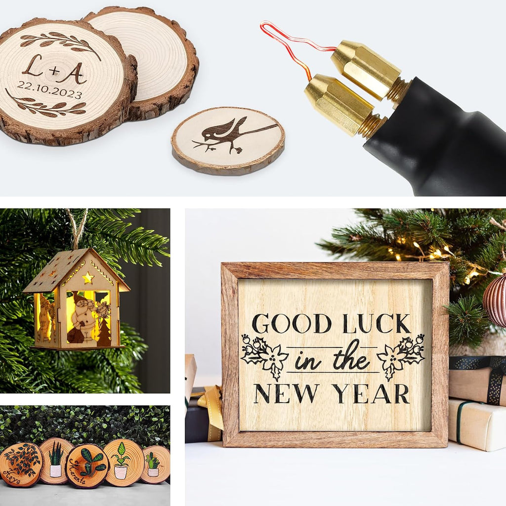 Tekchic 60W Wood Burning Kit, Pyrography Tool with 20 Wire Tips