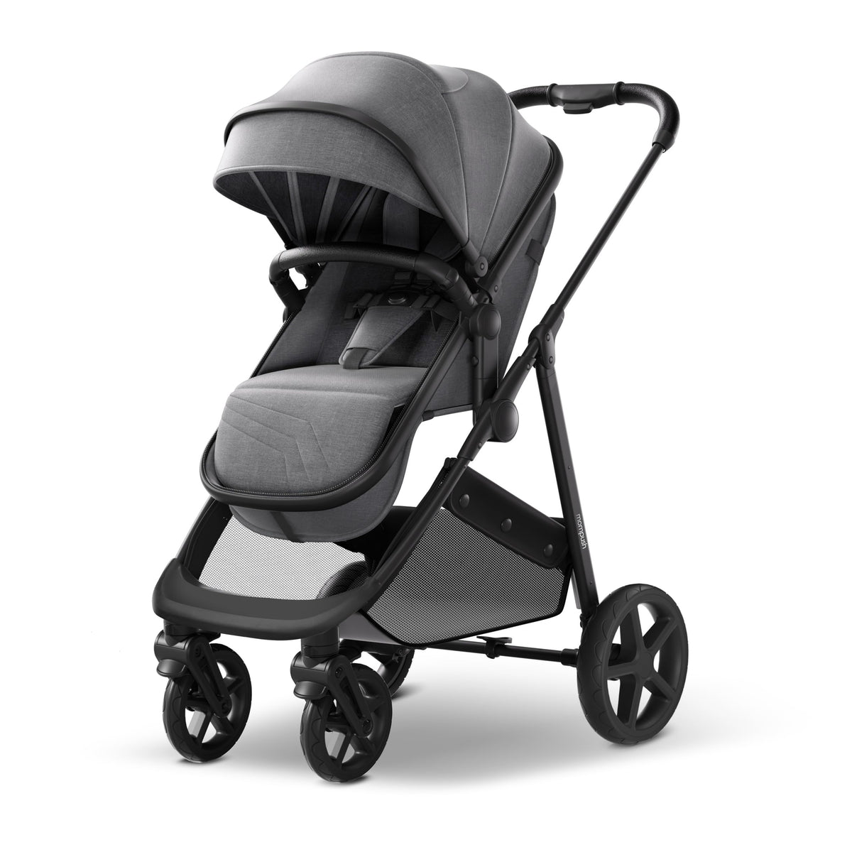 Mompush Wiz 2-in-1 Bassinet Stroller Reversible Seat, One-Hand Fold, Sage