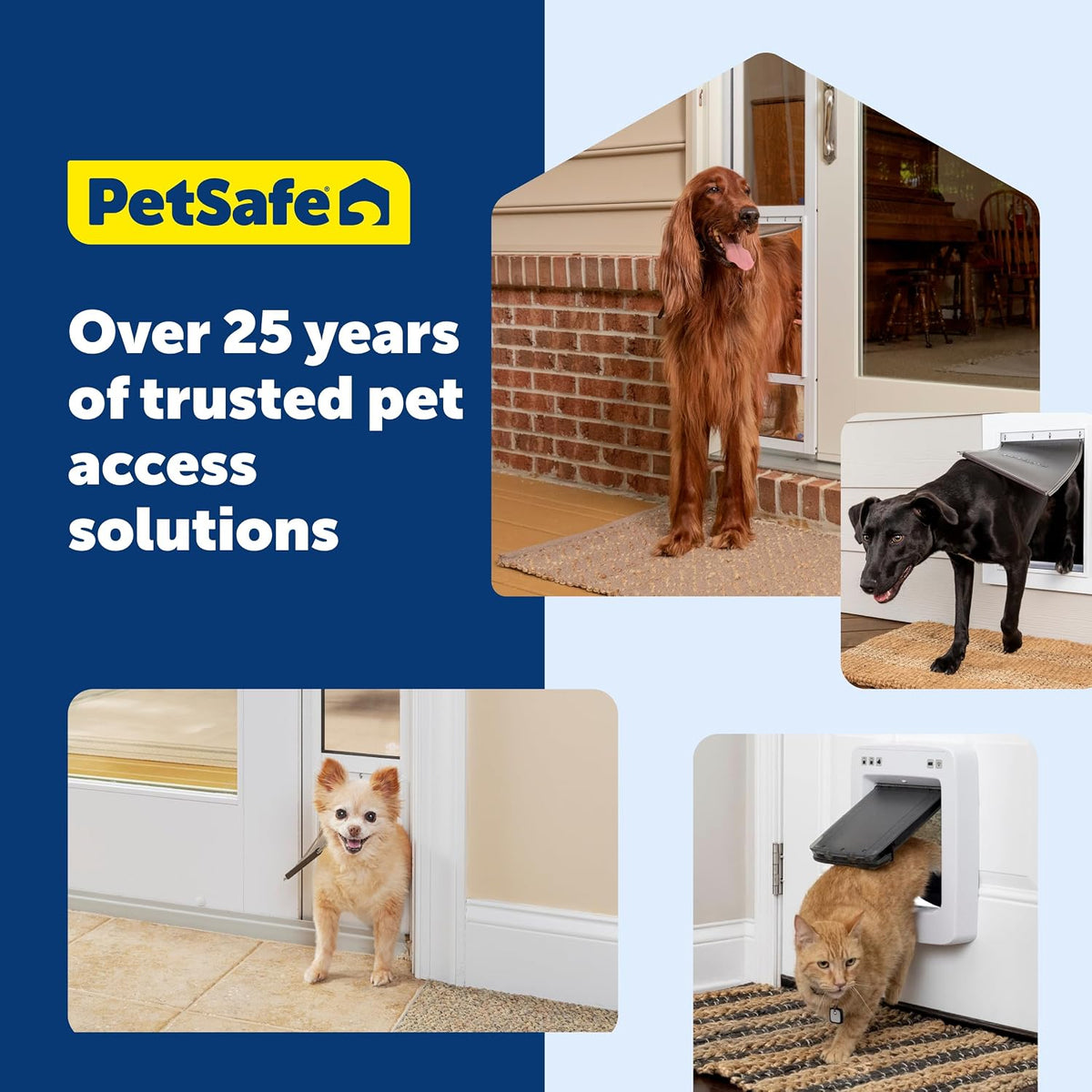 PetSafe Extreme Weather Aluminum Dog Door, 3-Flap Insulated, Medium