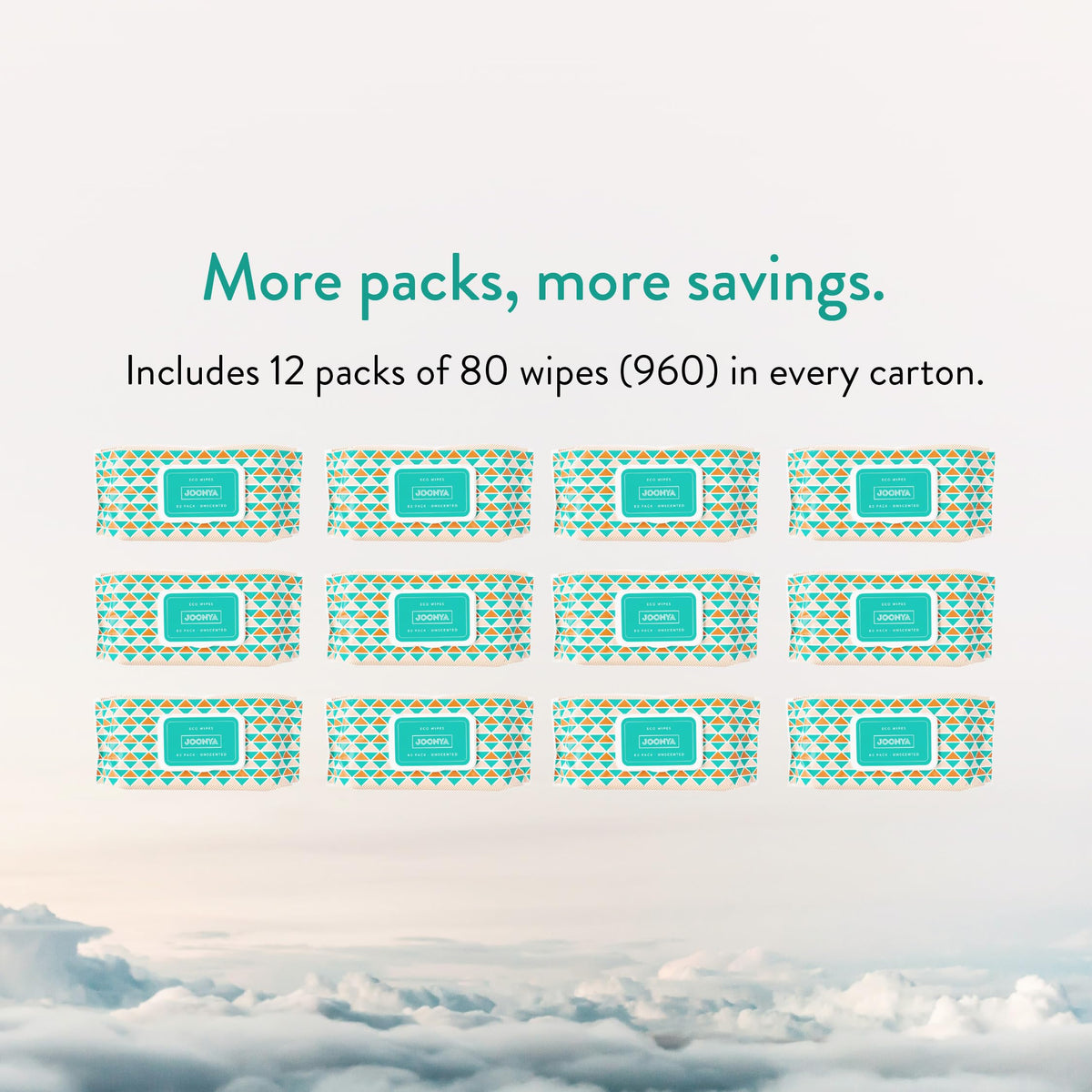 JOONYA Unscented Baby Wipes â Plant-Based, Fragrance-Free Bulk Diaper Wipes | Hypoallergenic, Non-Toxic & Biodegradable Wet Wipes for Sensitive Newborn Skin | 24 Packs of 80 (1,920 Total)