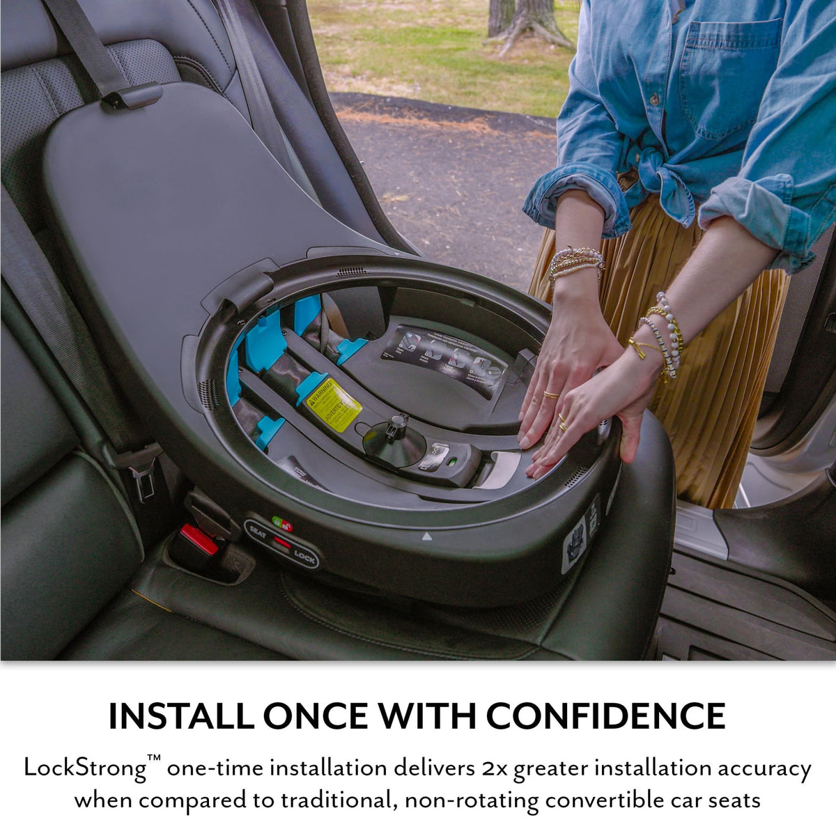 Evenflo Revolve360 Slim 2-in-1 Rotating Car Seat