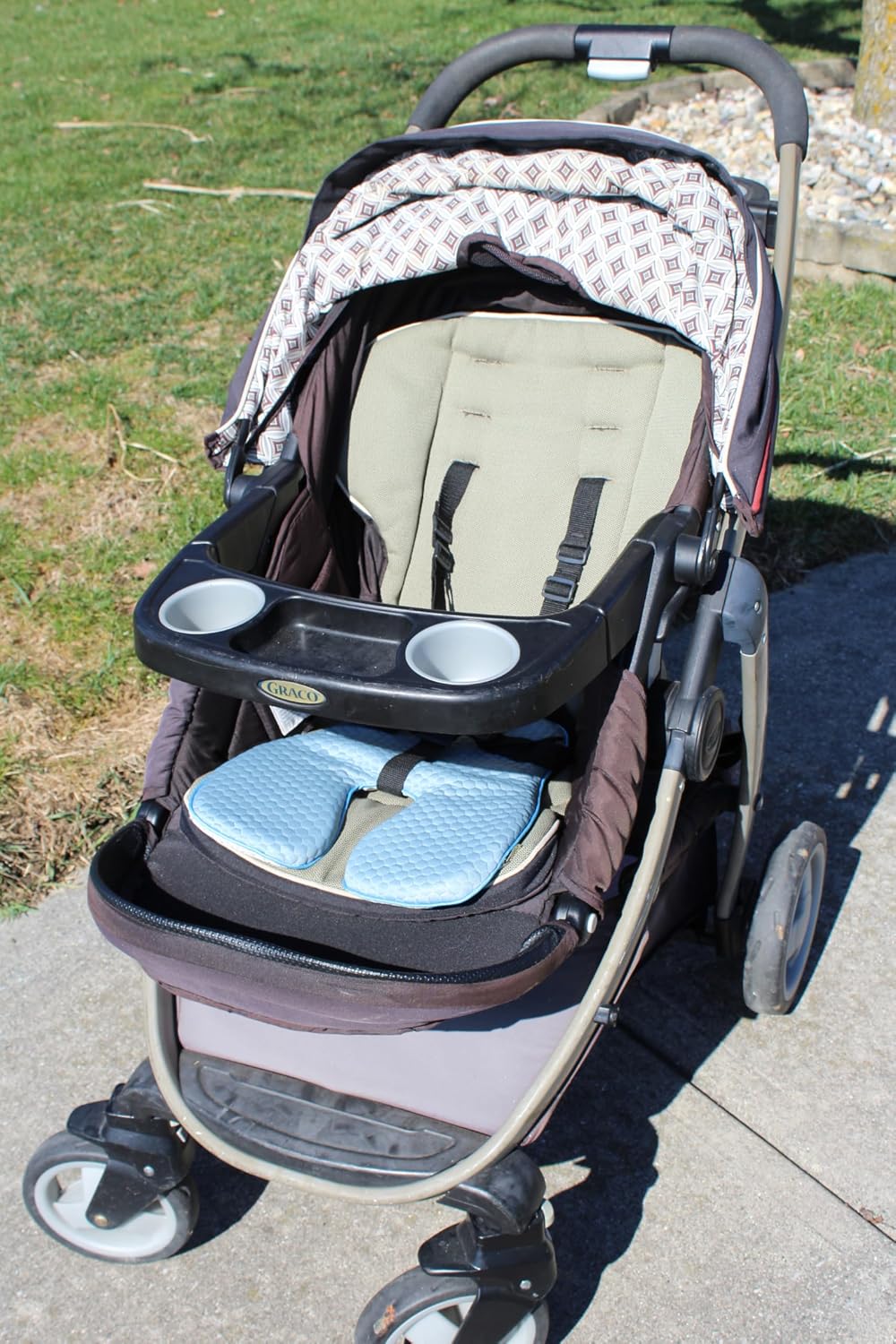 Gel Polymer and Memory Foam Cushion for Car Seats, Strollers and High Chairs | Toddler | Blue