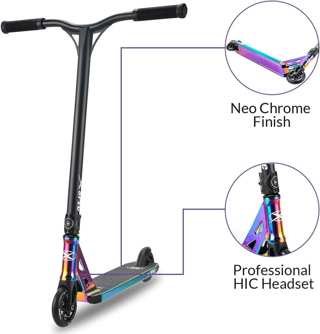Xspec Aluminium Pro Stunt Kick Scooter