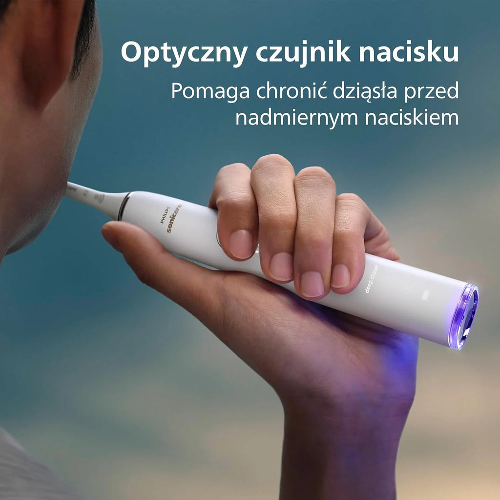 Elektryczna szczoteczka Philips Sonicare DiamondClean Smart 9400, soniczna szczoteczka do zębów z aplikacją, czujnik nacisku, 4 tryby szczotkowania i 3 poziomy intensywności, kolor czarny, HX9918/89