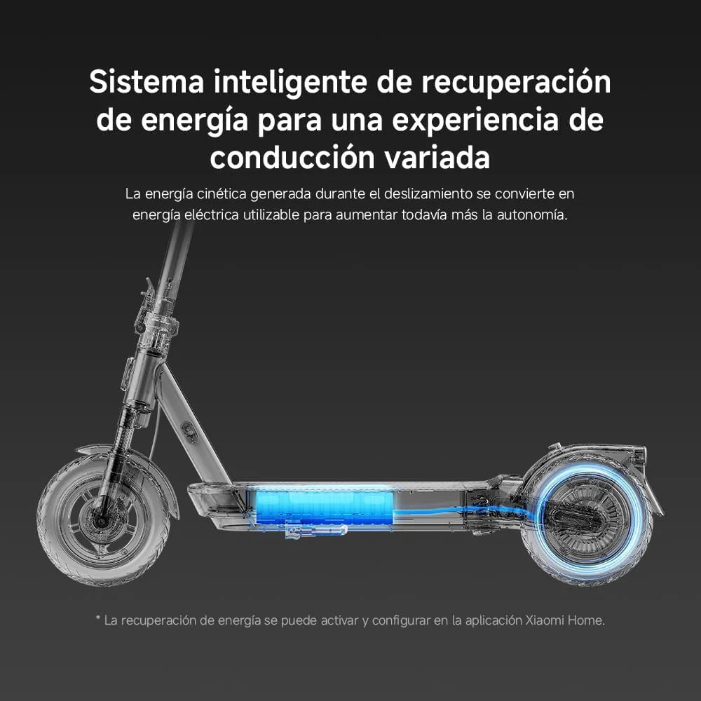 Skuter elektryczny Xiaomi Scooter 5 Series ES, maksymalna moc 1000 W-250 W, autonomia 20 KM-60 KM, koła 8,5 -10 certyfikowane przez DGT (Wersja ES)