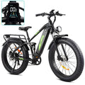 Electric Bike for Adults 1000W, 48V 17.5AH Battery Adult Electric Bicycles, 26 Fat Tire Full Suspension Ebike, 28MPH Mountain Beach E Bike, 7 Speed, 60Miles Range, UL Certified