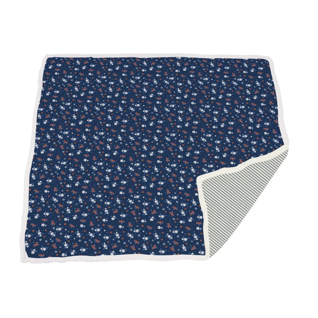 Serenity and Finley Stripe Bamboo Muslin Blanket