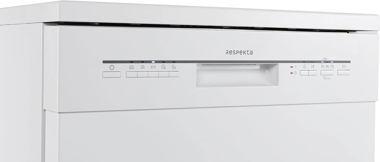 Respekta Bena zmywarka do zabudowy, 60 cm / 5 programów/opóźniony start/automatyczne otwieranie drzwi / 2 ramiona spryskujące / 49 dB/klasa energetyczna D/biała/model GSPS60W-12