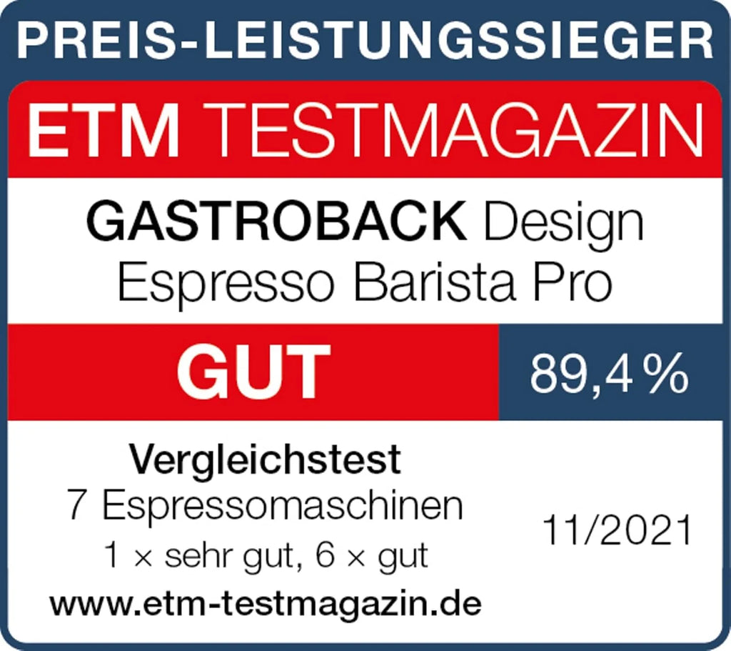Gastroback Espresso Barista Pro Ekspres do Kawy, Srebrny/Czarny, 1550W 240V