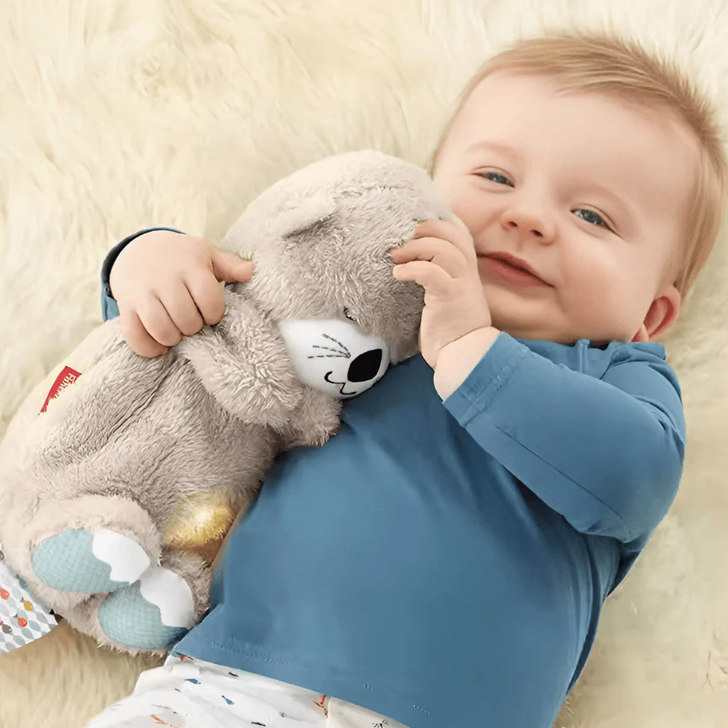 Breathing Otter Plush with Nightlight and Sounds – Baby Sleep Aid Toy