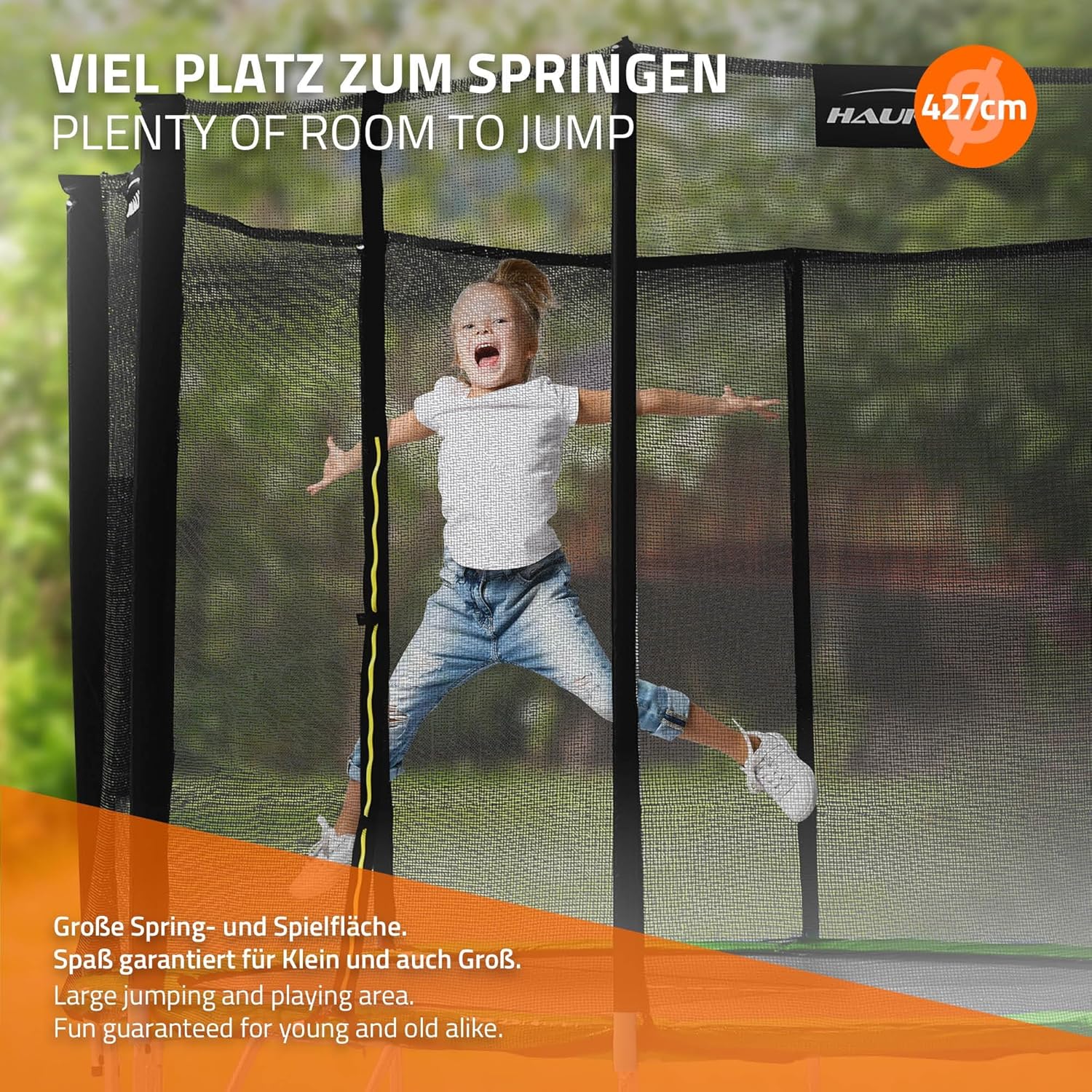 Hauki Trampolin Outdoor Ø183/244/305/366/427 cm PL