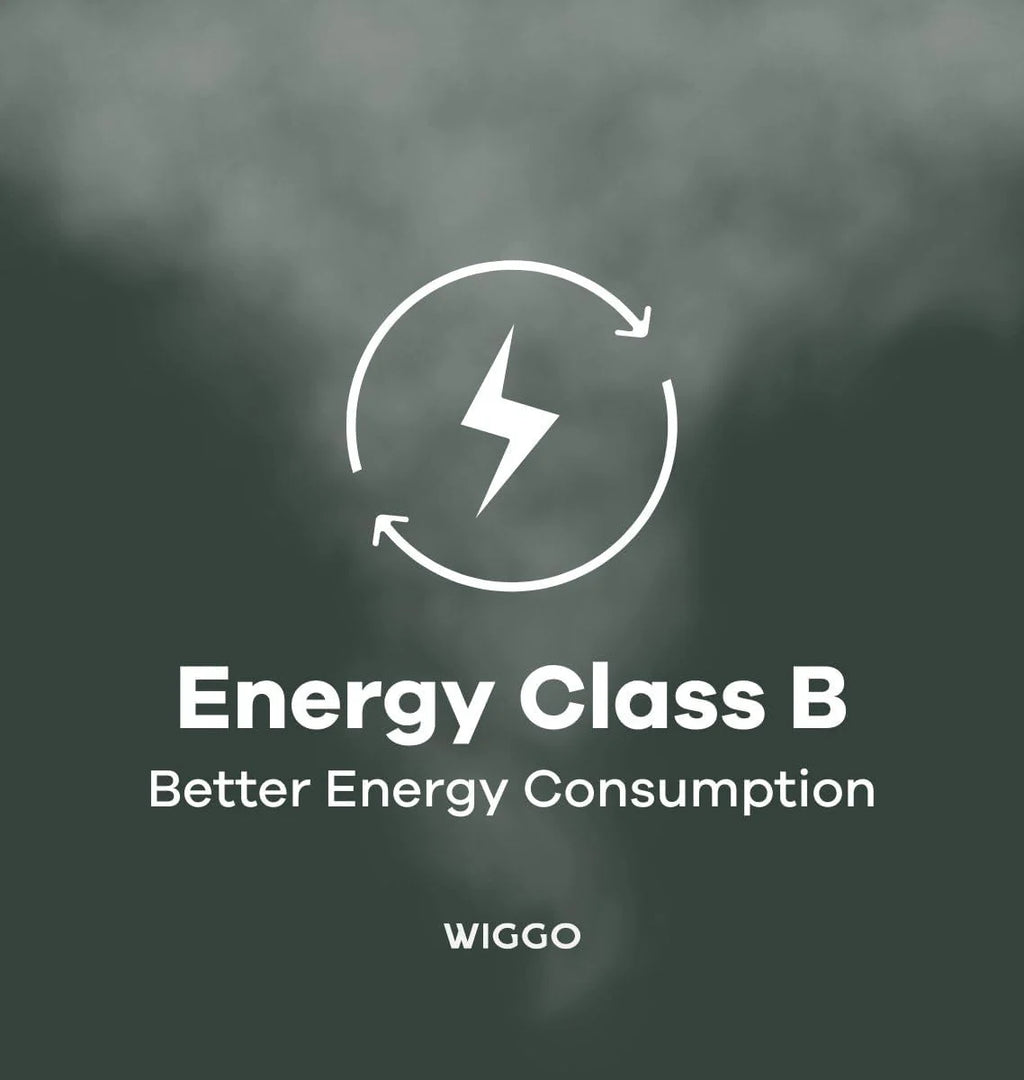 Wiggo A942G okap kuchenny 90 cm bez głowy I wylot powietrza obiegowego 626 m³/h – wyświetlacz dotykowy 4 stopnie I klasa efektywności energetycznej A skośny okap wraz z 2 filtrami węglowymi I okap
