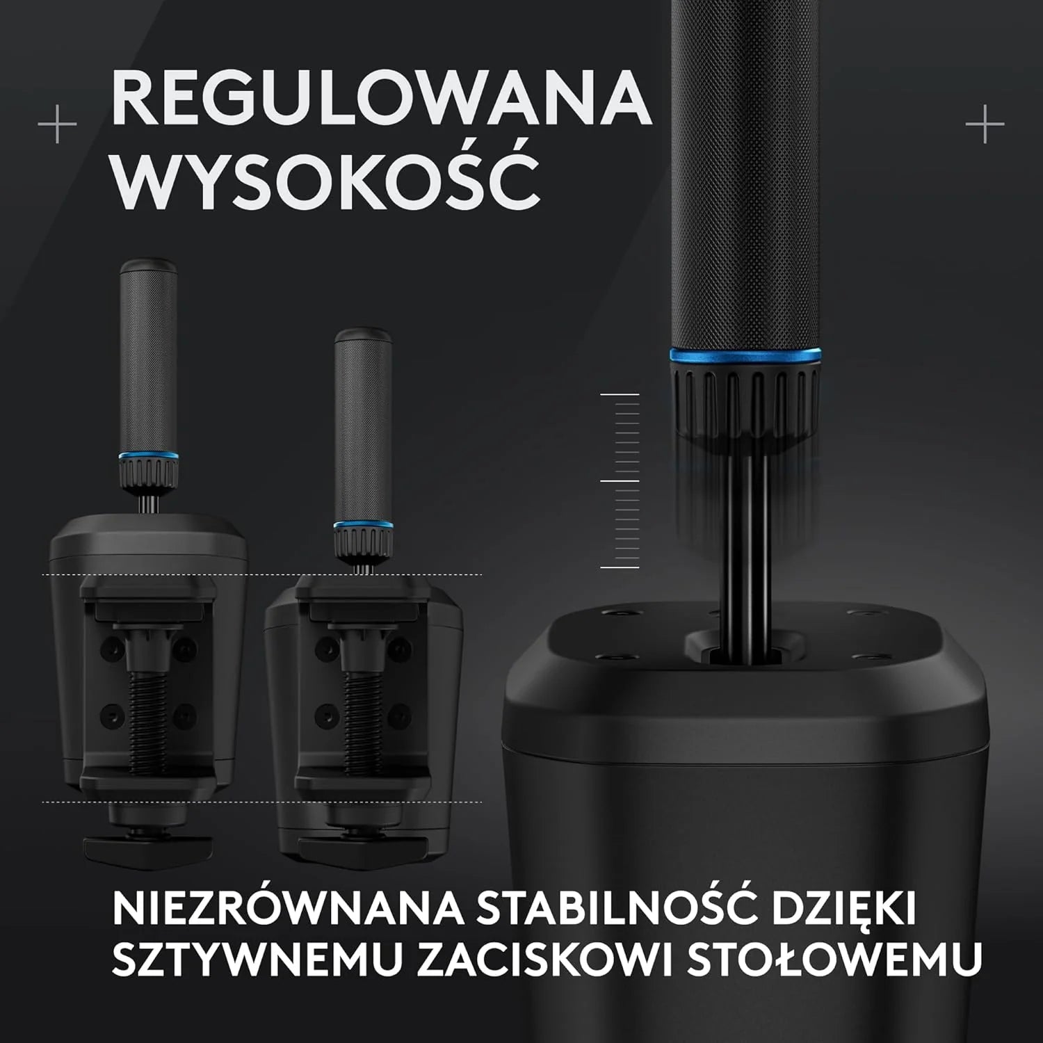 Logitech G PRO Racing Pedals – Pedały symulatora wyścigów z hamulcem z czujnikiem obciążenia 100 kg, w pełni konfigurowalne, wymienne sprężyny i elastomery, konstrukcja modułowa - Czarny