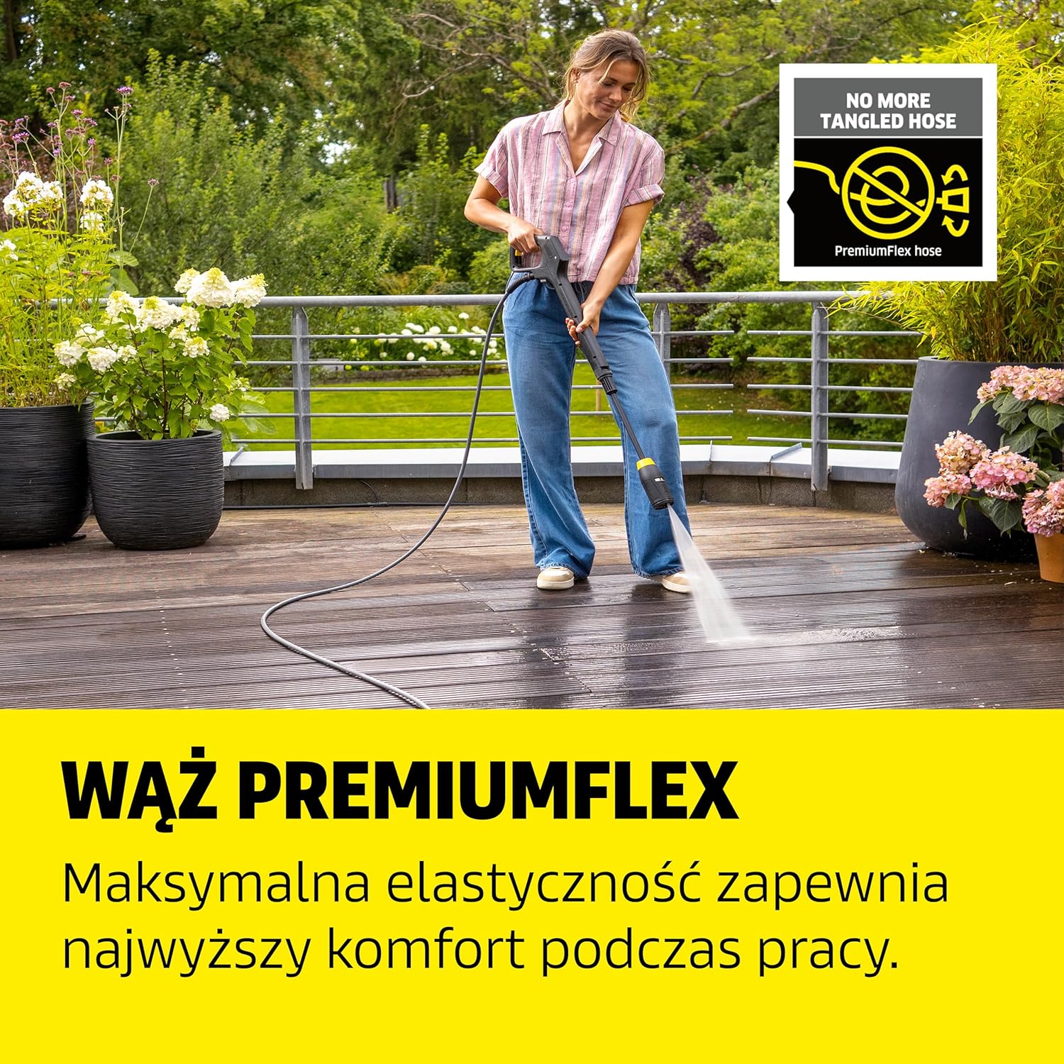 Kärcher Myjka ciśnieniowa K 5 Power Control, 145 bar, 500 l/h, wydajność powierzchniowa: 40 m²/h, filtr wody, waga: 13 kg, wąż ciśnieniowy i pistolet, lanca rotacyjna i dysza strumieniowa
