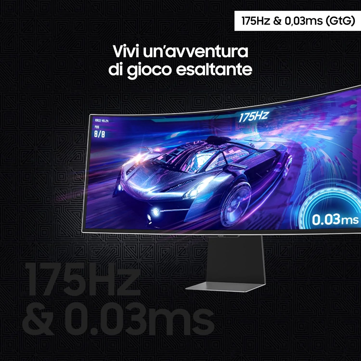 Samsung Odyssey OLED G8 S34DG850SU - Serie G85SD - Monitor OLED - Smart - Gaming - curvo - 86,4 cm (34)