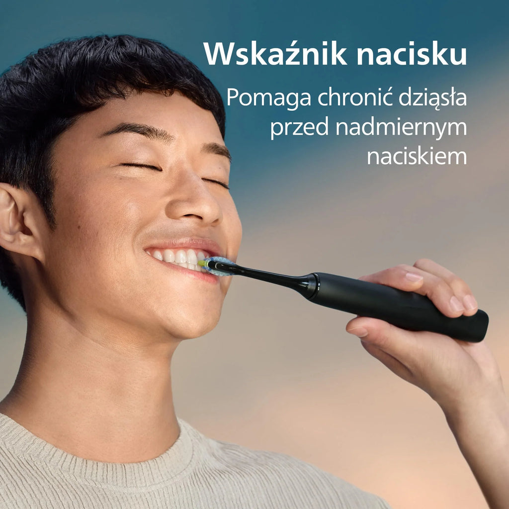 Szczoteczka elektryczna Philips Sonicare DiamondClean 9000, podwójne opakowanie, szczoteczka soniczna z aplikacją, czujnik nacisku, szklanka do ładowania, kolor czarny i Rosegold, model HX9914/61